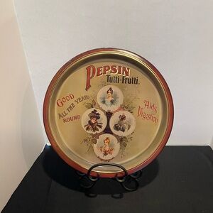 Round 12” Metal Tray Tutti-Frutti Replica